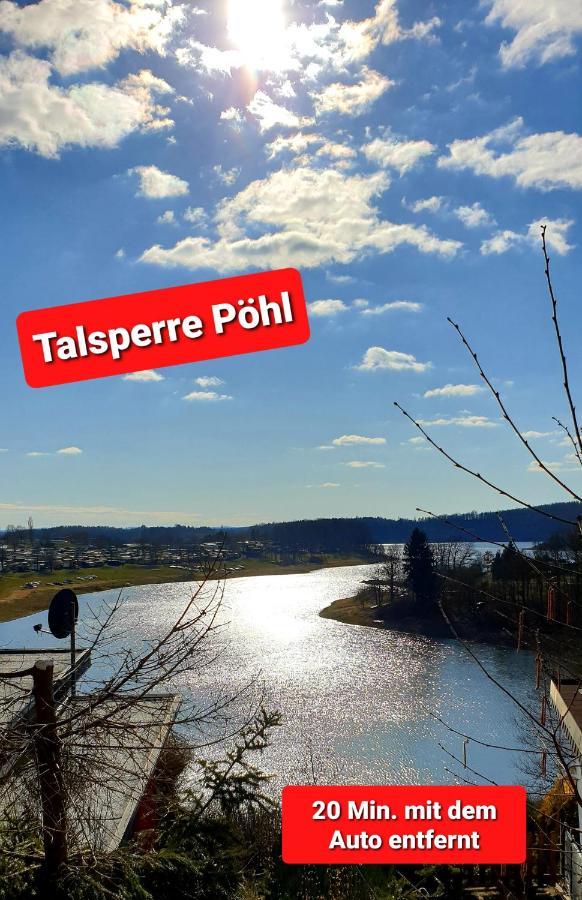 Ferienwohnung "Blick Mylau" - Naehe Freizeitpark Plohn & Weltgroesster Ziegelsteinbruecke Reichenbach im Vogtland Exterior foto