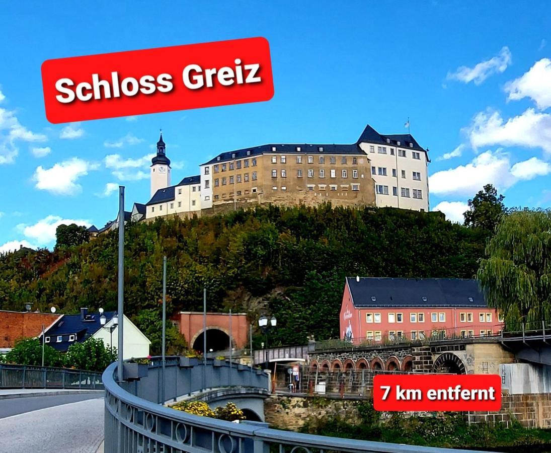 Ferienwohnung "Blick Mylau" - Naehe Freizeitpark Plohn & Weltgroesster Ziegelsteinbruecke Reichenbach im Vogtland Exterior foto